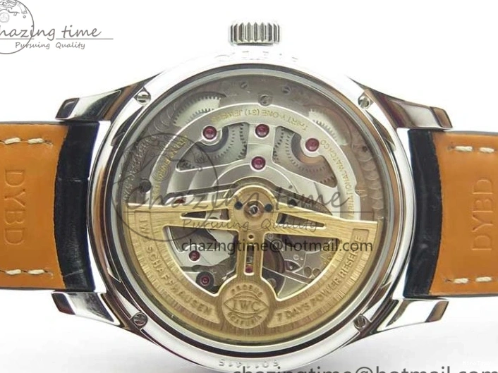 MIROTIME 0523 Portugieser Perpetual Calendar IW503401 V9F 1:1 Best Edition Blue Dial on Black Leather Strap A Contemporary 7114